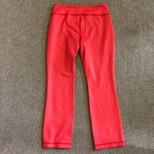 Lululemon 10 Wunder Under 7/8 Pants Leggings Coral
